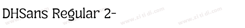 DHSans Regular 2字体转换 DHSans Regular 2字体转换